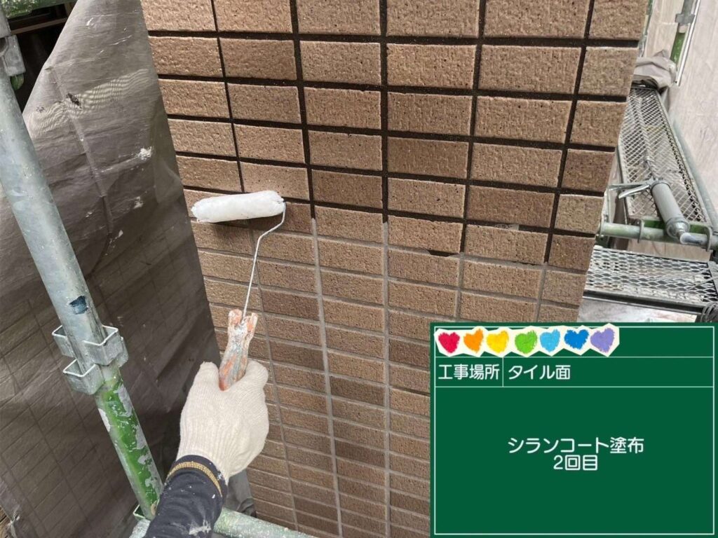 京都府京都市　足場・シール・防水・塗装 工事写真