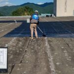 京都府　某ショッピングモール　アスファルト防水 工事写真