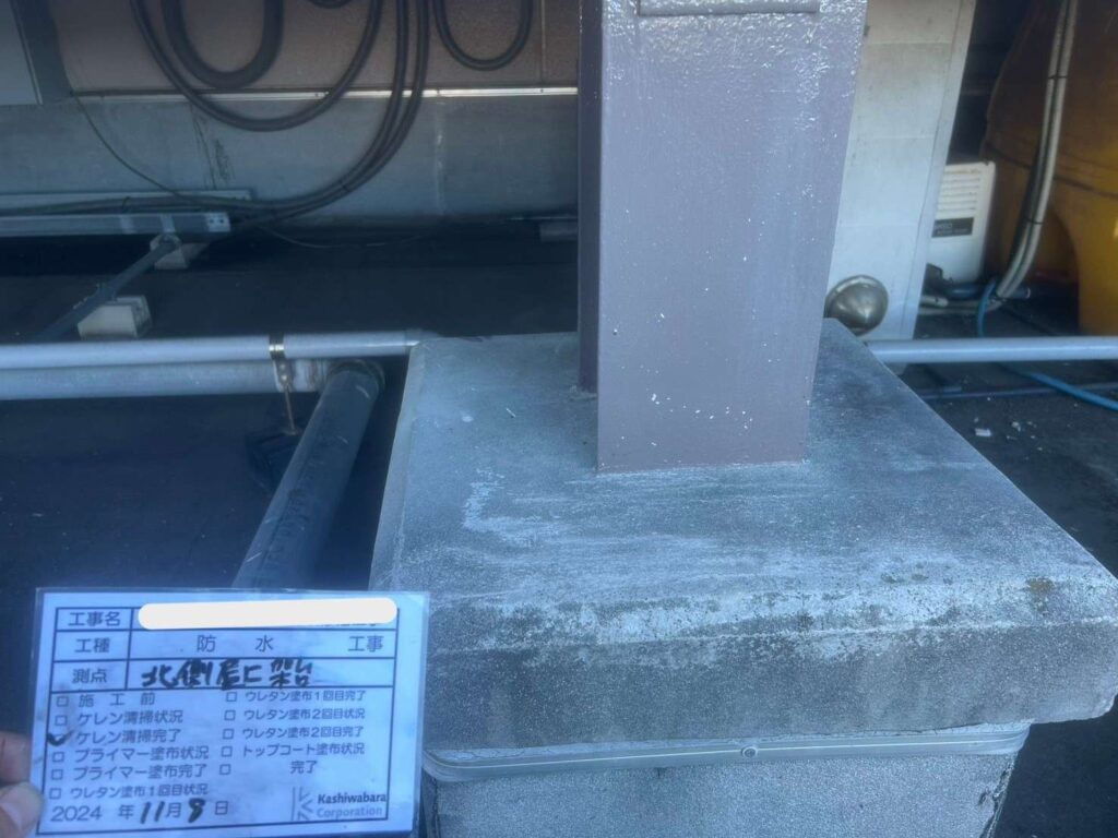 京都府　某ショッピングモール　アスファルト防水 工事写真