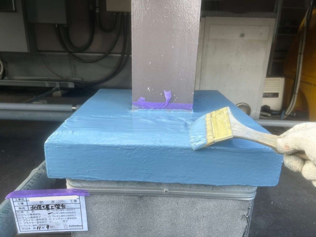 京都府　某ショッピングモール　アスファルト防水 工事写真