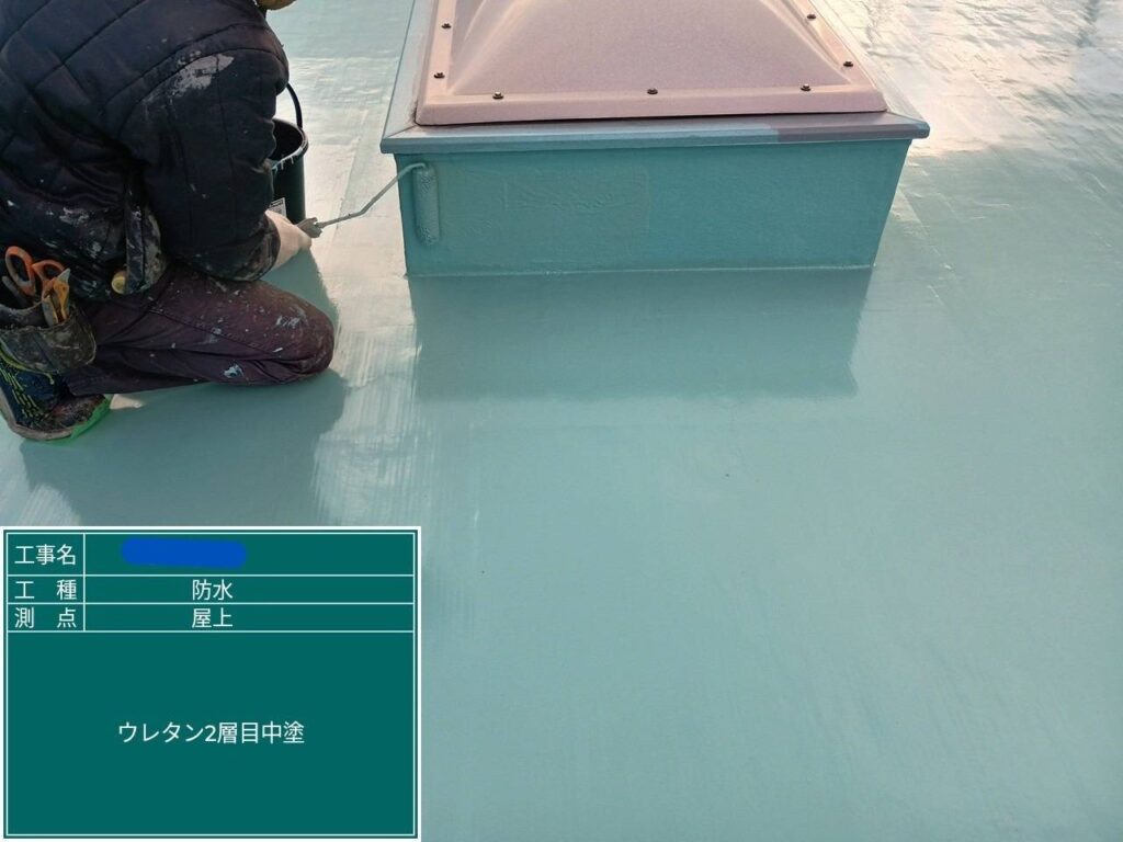 大阪府　屋上防水工事・塗装工事 工事写真