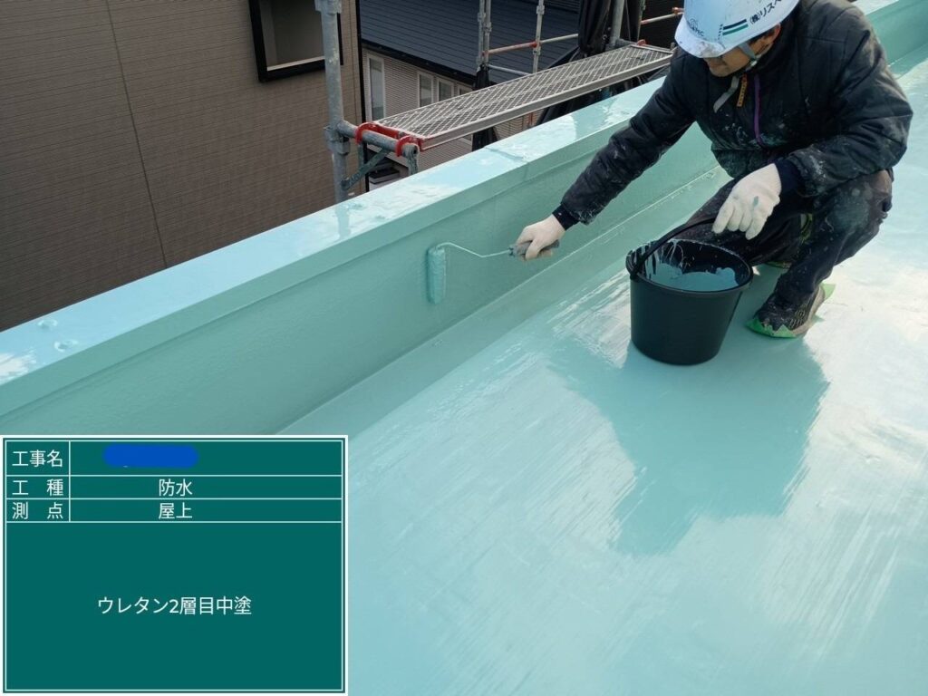 大阪府　屋上防水工事・塗装工事 工事写真