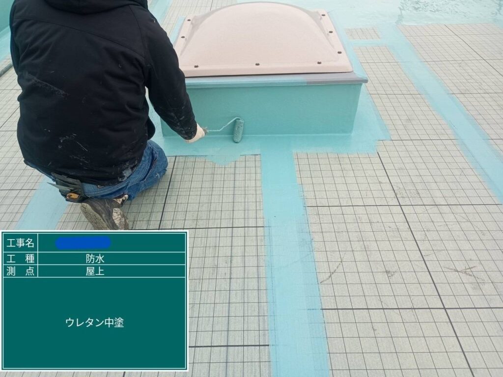 大阪府　屋上防水工事・塗装工事 工事写真