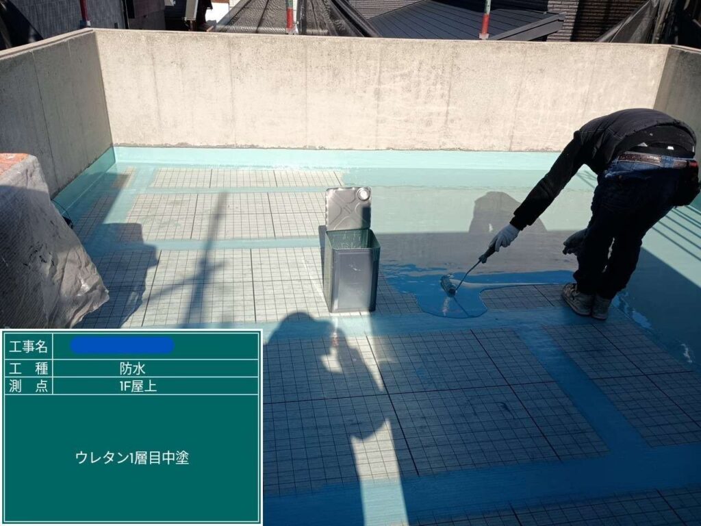 大阪府　屋上防水工事・塗装工事 工事写真