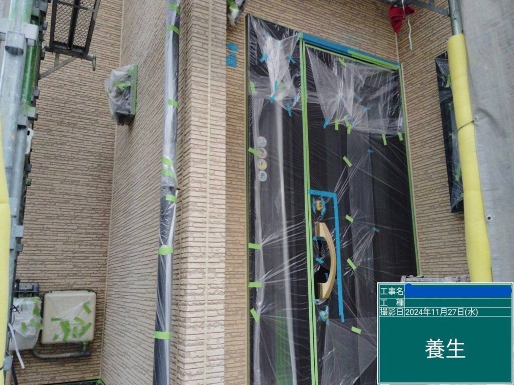 枚方市　屋根外壁塗装工事 工事写真