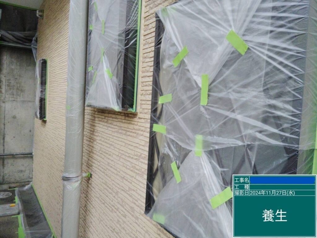 枚方市　屋根外壁塗装工事 工事写真