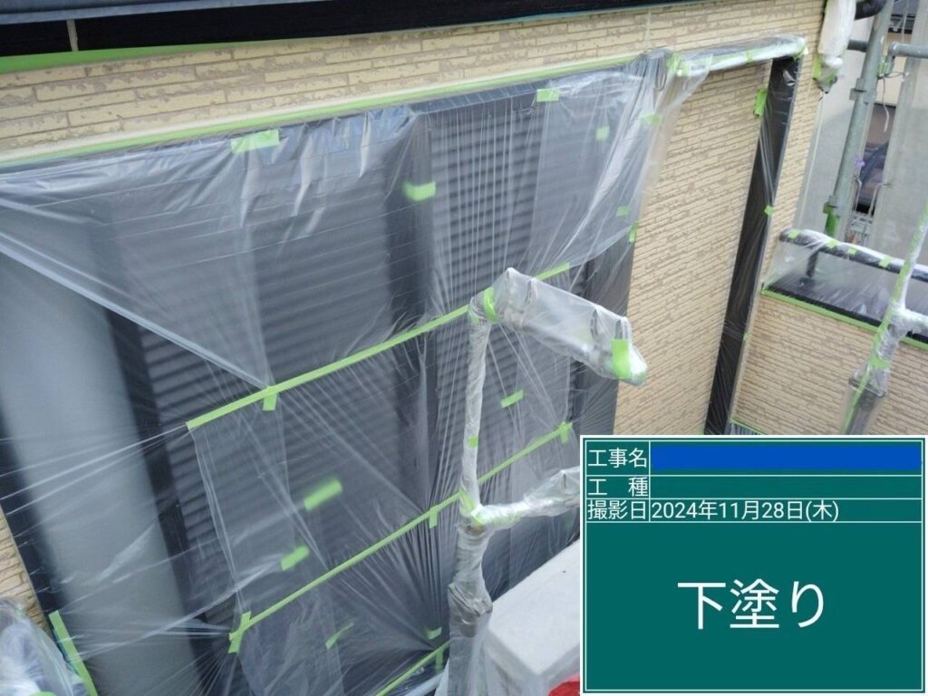 枚方市　屋根外壁塗装工事 工事写真