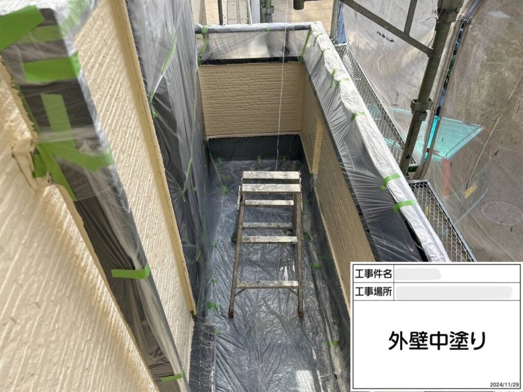 枚方市　屋根外壁塗装工事 工事写真