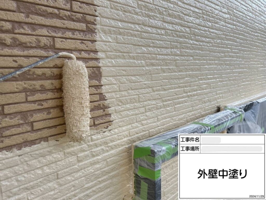 枚方市　屋根外壁塗装工事 工事写真