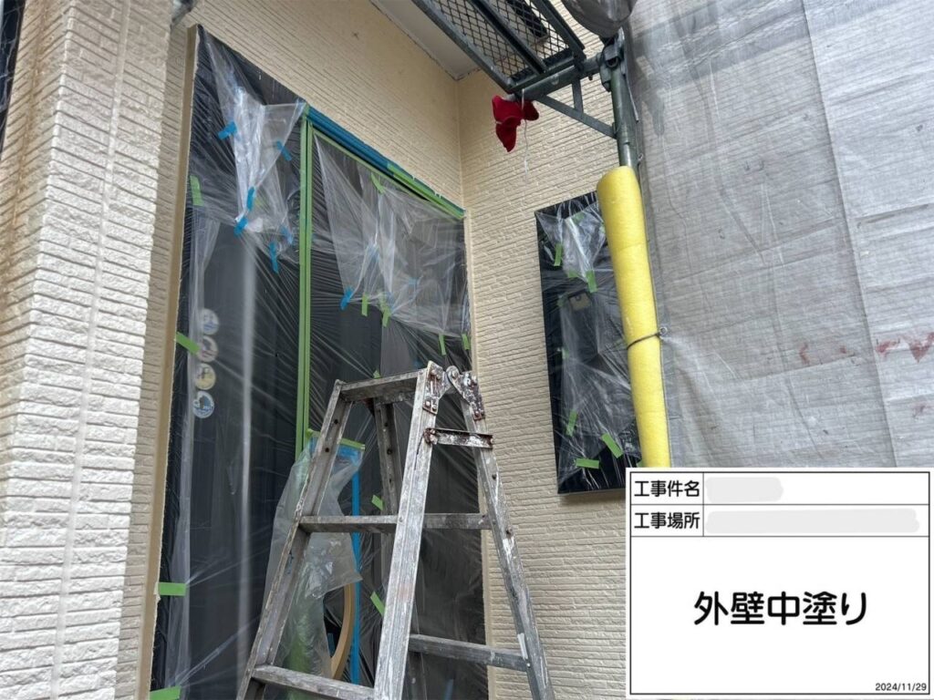 枚方市　屋根外壁塗装工事 工事写真