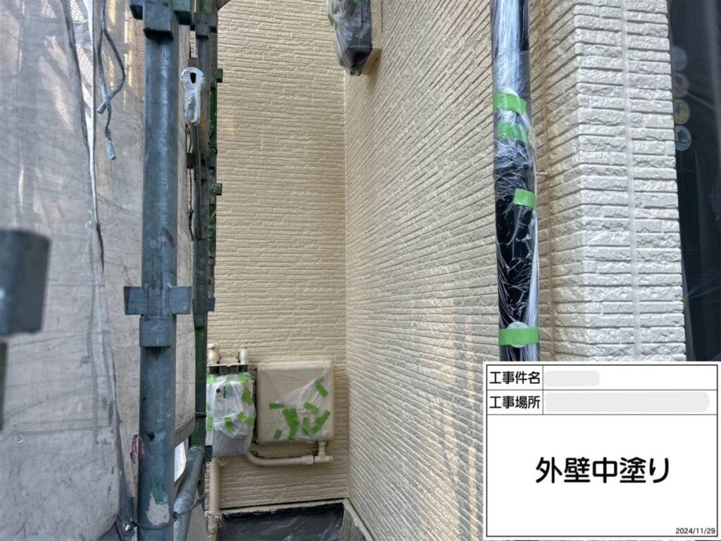 枚方市　屋根外壁塗装工事 工事写真