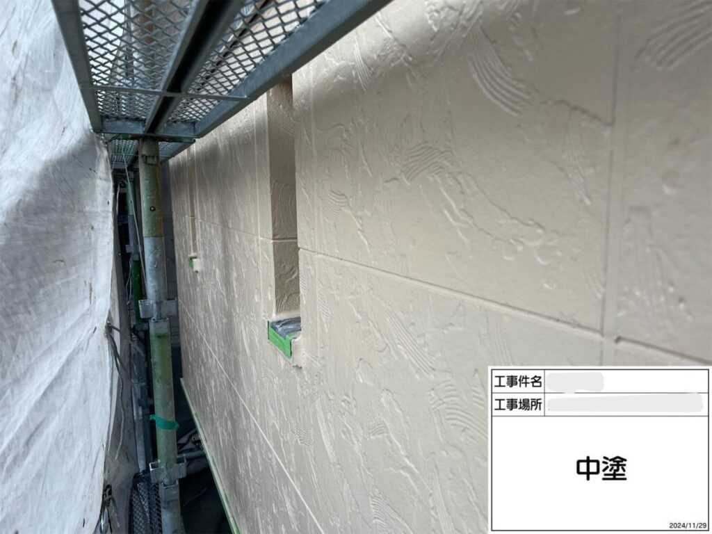 枚方市　屋根外壁塗装工事 工事写真