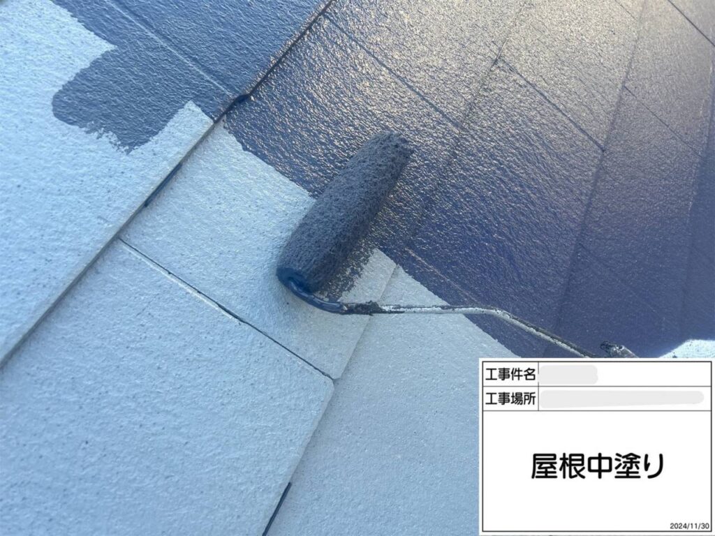 枚方市　屋根外壁塗装工事 工事写真