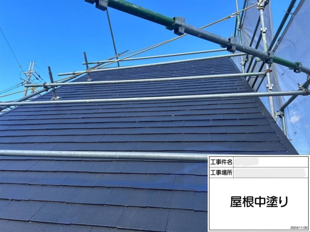 枚方市　屋根外壁塗装工事 工事写真