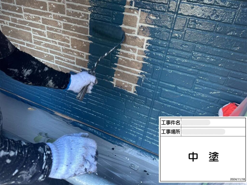 交野市　外壁・屋根塗装工事 工事写真