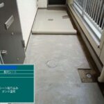 吹田市　内部塗装工事と階段、床シート補修工事 工事写真