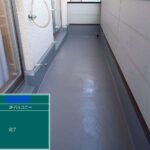 交野市　バルコニー　雨漏り修繕工事 工事写真