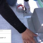 平野区　屋上・塔屋　塩ビシート、ウレタン複合防水工事 工事写真