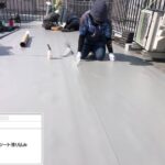 平野区　屋上・塔屋　塩ビシート、ウレタン複合防水工事 工事写真