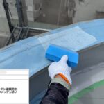 平野区　屋上・塔屋　塩ビシート、ウレタン複合防水工事 工事写真