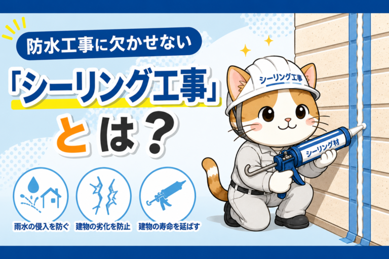 防水工事に欠かせない「シーリング工事」とは？