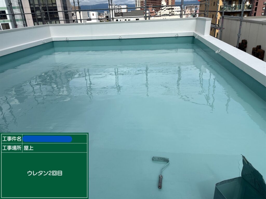 天王寺区ビル　屋上防水 工事写真