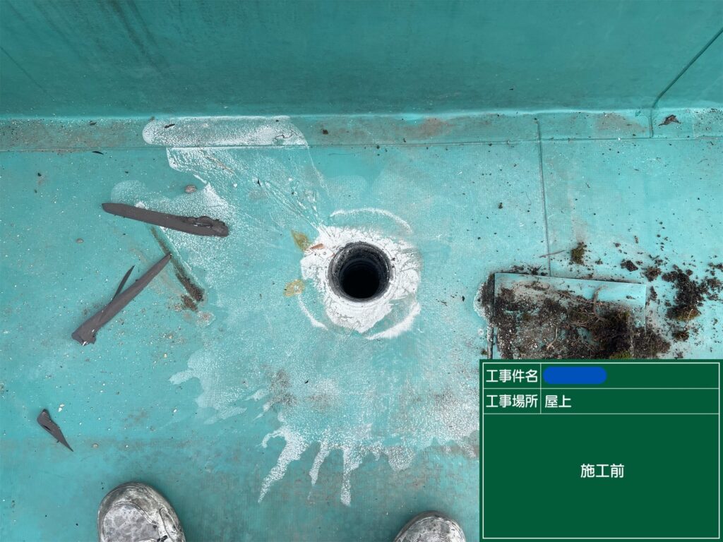 京都市　ビル屋上防水 工事写真