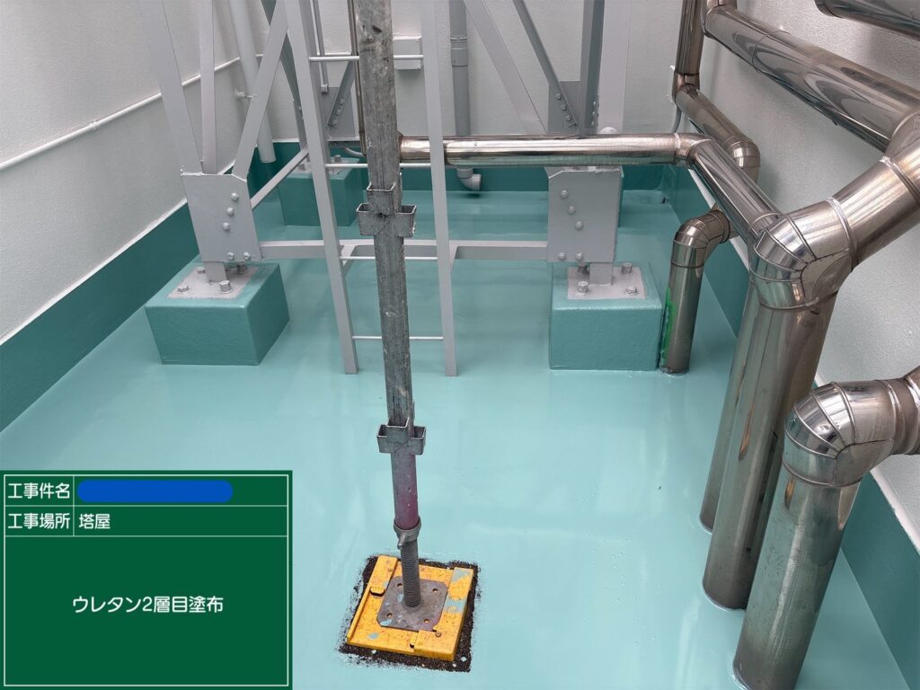 天王寺区ビル　屋上防水 工事写真