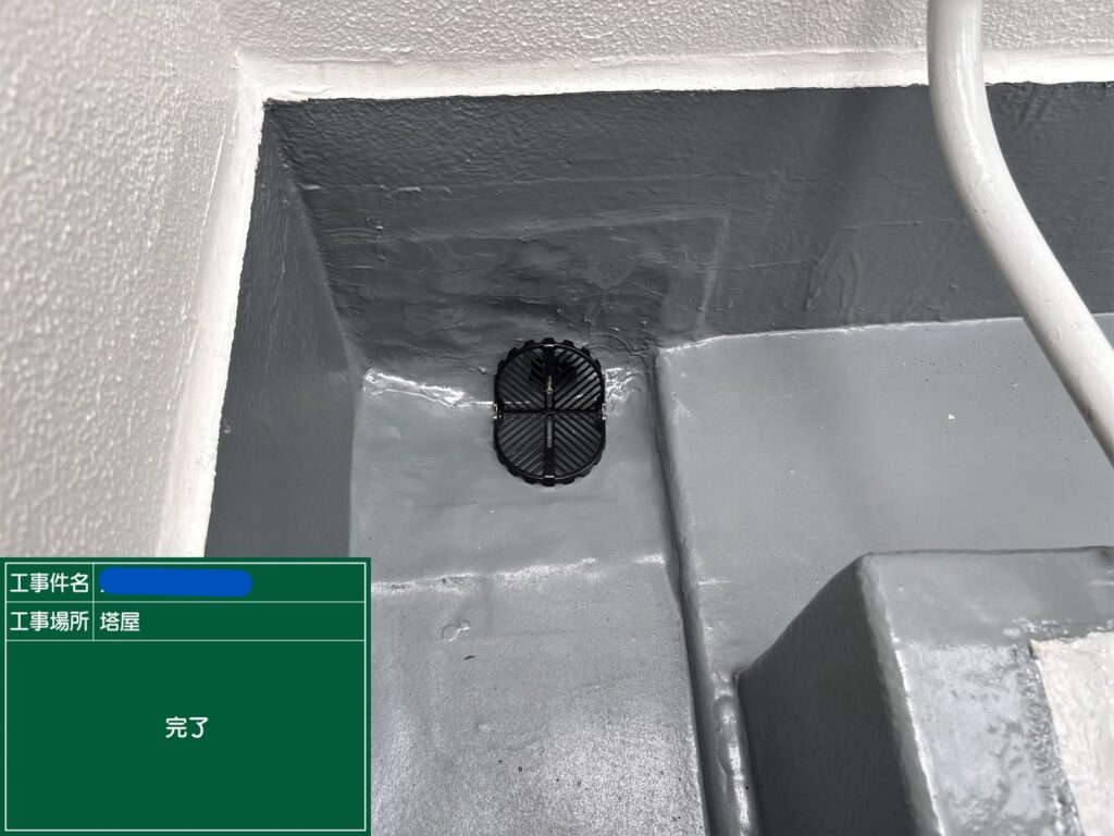 天王寺区ビル　屋上防水 工事写真