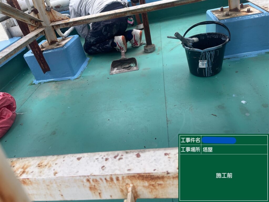 京都市　ビル屋上防水 工事写真