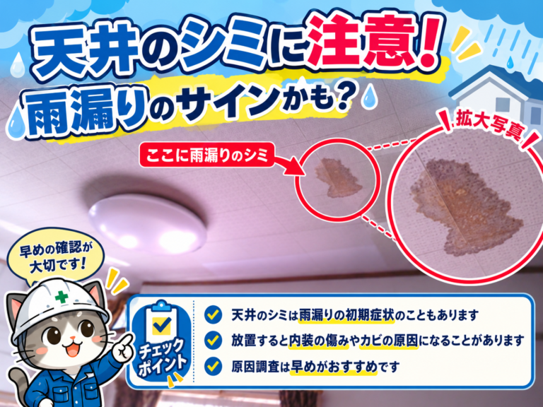 雨漏りの原因とは？大東市・四條畷市の防水業者が原因と調査方法を解説
