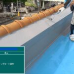川西市　ビル屋上　ウレタン防水 工事写真