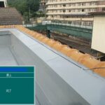 川西市　ビル屋上　ウレタン防水 工事写真